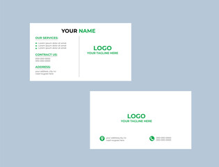 Luxury business card design template Double-sided creative business card template Clean professional business card template Creative and Clean Business Card Template