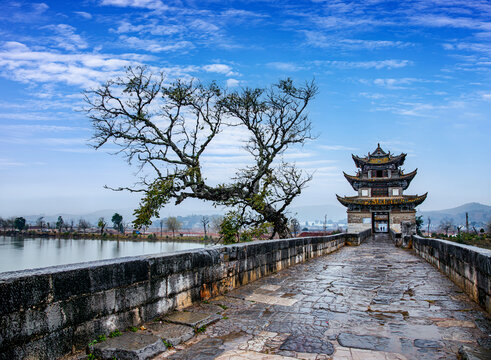 Jianshui Shuanglong Bridge in Yunnan
