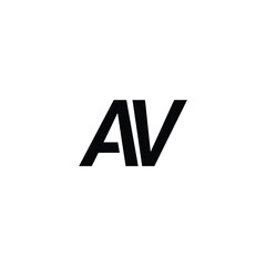 Initial Letter AV VA Logo Design Monogram Creative Modern Sign Symbol Icon. AV VA vector file EPS