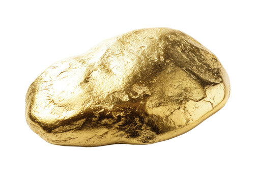 Pepita de oro on transparent background,  PNG