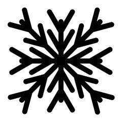 snowflake Solid ICon Illustration