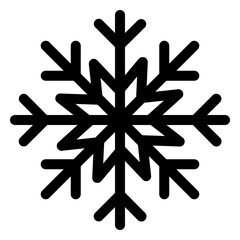 snowflake Solid ICon Illustration