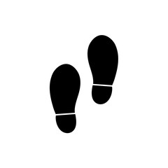 human footprints vector 