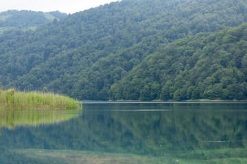 Fototapeta na wymiar Lake Goy Gol in Summer, Azerbaijan