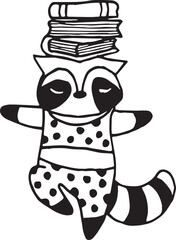 Hand Drawn Cute Animals Vector EPS File Digital Download