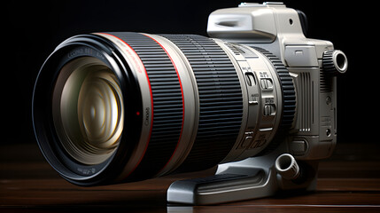 digital slr camera with lens.Ai - obrazy, fototapety, plakaty