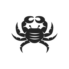 Fototapeta premium Crab Logo template Isolated. Brand Identity. Icon Abstract Vector graphic