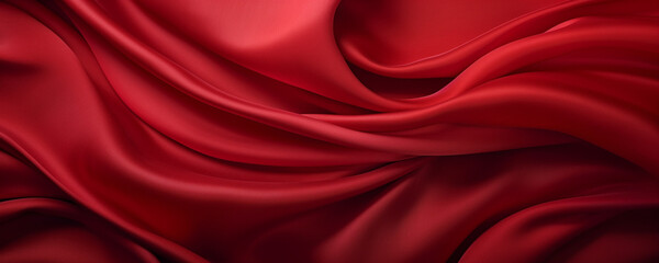 Obraz premium close-up red silk