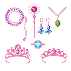 Set of jewelry for children little princess