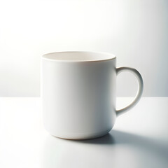 Ceramic Isolated White Mug Mockup on White Background Mug Mockup Image