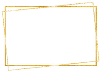 Gold rectangle frame