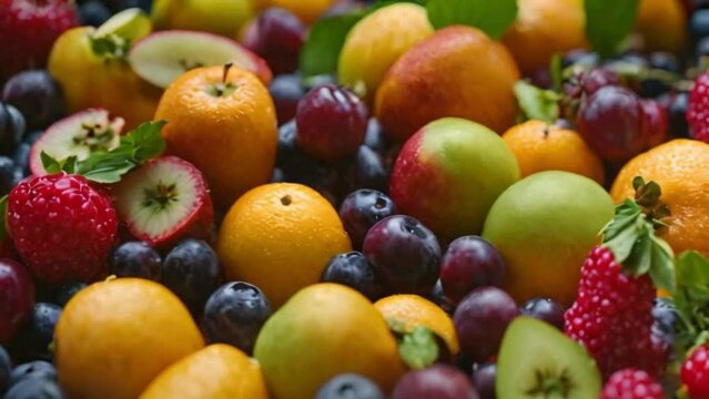 a mix of different fruit