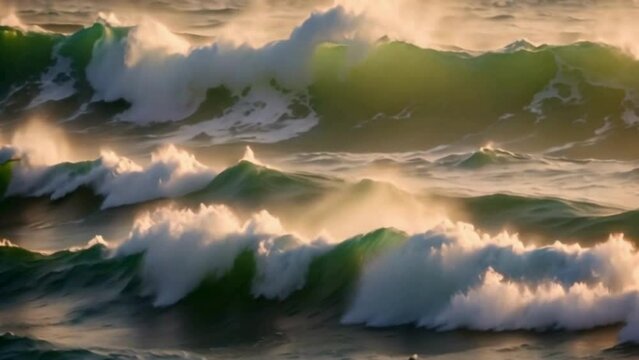 strong waves in the ocean