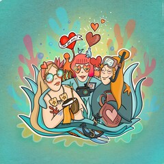 LES NENETTES-SEA FOR EVER