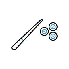 Billiard Icon vector stock illustration.