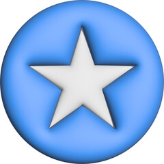 3D Flag of Somalia on circle