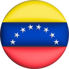 3D Flag of Venezuela on circle - 692956745