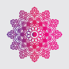Gradient mandala on a white background