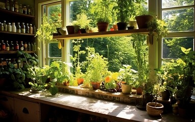 Shelf scape Serenity: Garden Windows Project.