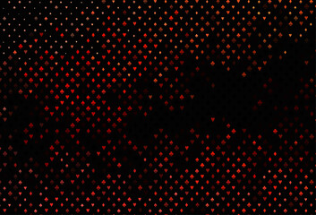 Dark red vector cover with symbols of gamble.