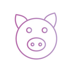 livestock icon with white background vector stock illustration