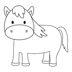 line horse