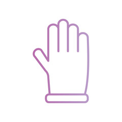 Obraz premium garden gloves icon with white background vector stock illustration