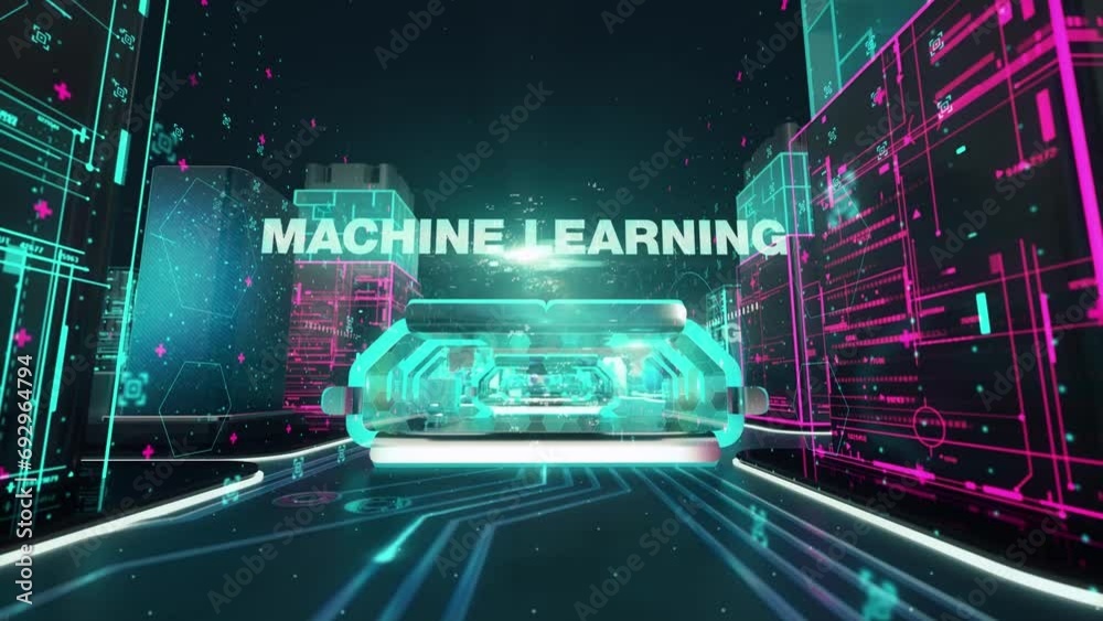 Wall mural generative ai with digital technology hitech concept