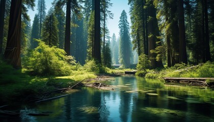 Obraz premium Forest background