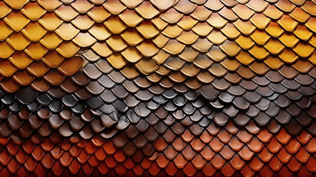 Snake skin, texture pattern of reptile skin, snake, crocodile, alligator, dinosaur, tail. Beautiful seamless pattern color gradient