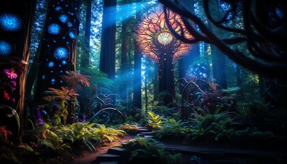 Fototapeta premium Forest background