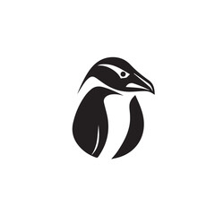 Penguin in cartoon, doodle style. Isolated 2d vector illustration in logo, icon, sketch style, Eps 10, black and white. AI Generative