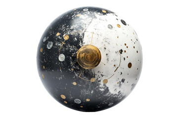 Celestial Sphere Isolated on Transparent Background. Ai