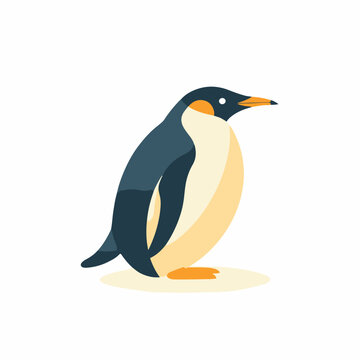 Penguin in cartoon, doodle style. Isolated 2d vector illustration in logo, icon, sketch style, Eps 10. AI Generative