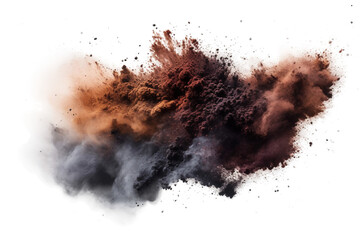 Cosmic Dust Isolated on Transparent Background. Ai