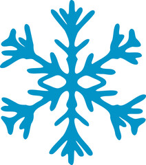 Snowflake vector illustration. Snow flake symbol design elements