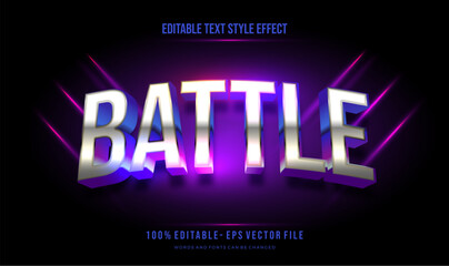 Editable text effect gradient vibrant shiny color. Text style effect. Editable fonts vector files
