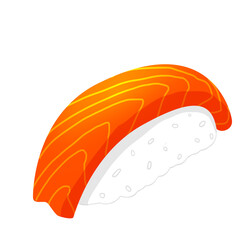 Sashimi sushi with salmon illustration