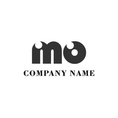 MO Initial logo elegant logotype corporate font idea unity