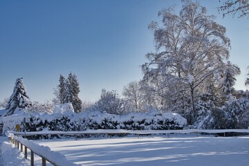 Winterlandschaft nach starkem Neuschnee