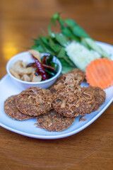 Deep Fried Spicy Minced Pork (Laab Moo Tod)