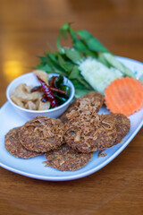 Deep Fried Spicy Minced Pork (Laab Moo Tod)