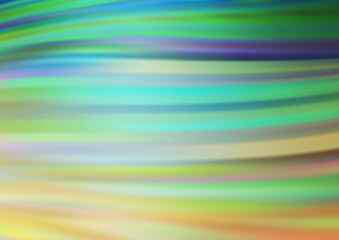 Light Green, Yellow vector pattern with lines, ovals.