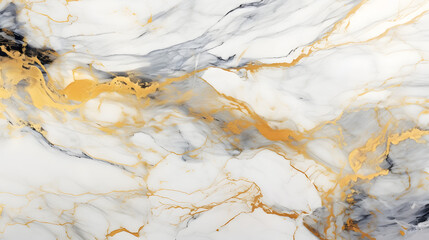 White marble with golden veins. White golden natural texture of marble. abstract white, gold and yellow marbel. hi gloss texture of marbl stone for digital wall tiles design background. generative AI.