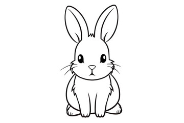 Illustration of cartoon rabbit