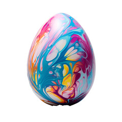 Beautiful colorful patterned Easter eggs on a transparent background PNG for Easter and Thanksgiving decorations.