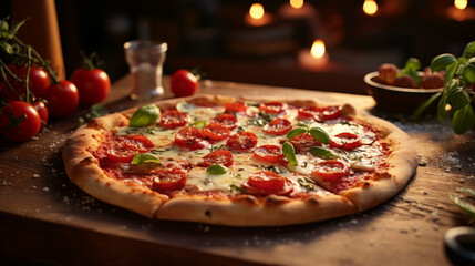 delicious pizza pictures
 - obrazy, fototapety, plakaty