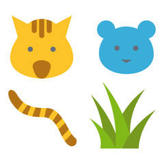 Wildlife Icon. included in ecology flat style icon set.