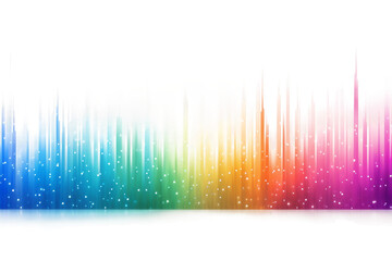 Starlight Spectrum Isolated on Transparent Background. Ai