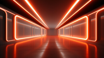 Futuristic Sci-Fi Abstract neon light